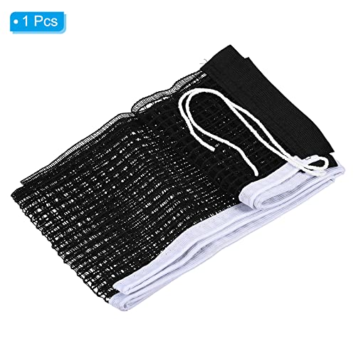 Table Tennis Net Replacement, Ping Pong Net String Tension Equipment Accessories Polyester Cotton for Indoor Outdoor, Black