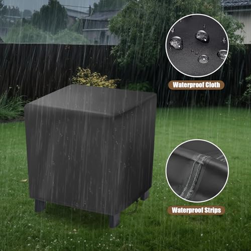 Outdoor Furniture Cover Small,15 Inch Square Patio Table Covers,Waterproof Outside Small Side Table Cover - 15 X 15 X 18 Inch - size: 15" L x 15" W x 18" H
