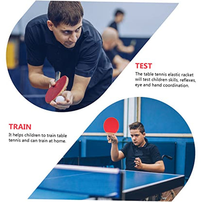 Outdoor Table Tennis Paddle Bouncy Lightweight Rackets with Training Safe Smooth Edges for Childrens Sports and Family Play Compact Portable Design