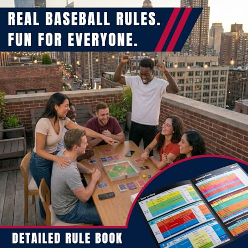 [Base on Board Lite] Realistic Baseball Tabletop Board Game, Dedicated Mobile App Integration, 3 Twelve-Sided Dice, 86 Strategy Cards, for Stove League Season, for Baseball Fans, for Ages 12+