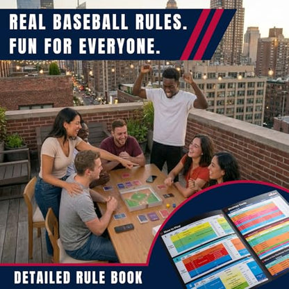 [Base on Board Lite] Realistic Baseball Tabletop Board Game, Dedicated Mobile App Integration, 3 Twelve-Sided Dice, 86 Strategy Cards, for Stove League Season, for Baseball Fans, for Ages 12+