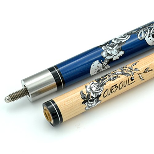 CUESOUL 58 inch 1/2 Maple Pool Cue Stick Kit-Rockin Series - color: G306, size: 21oz