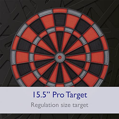 Viper Orion Electronic Dartboard, 15.5 in Regulation Target, 43 Games, Dual LCD Displays, 8 Players, 6 Darts Included, Black