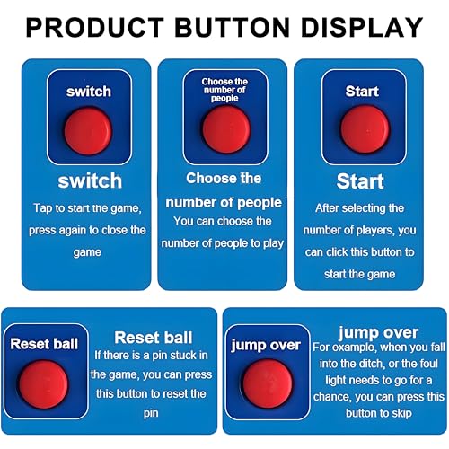 Electronic LED Bowling Game with Auto Reset Indoor Bowling Sports Console with LED Scoreboard Foldable Bowling Set Portable Home Bowling Alley for Children and Adults 2m/6.56ft