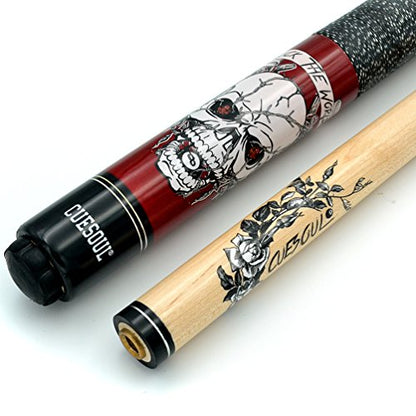 CUESOUL 58 inch 1/2 Maple Pool Cue Stick Kit-Rockin Series - color: G304, size: 21oz