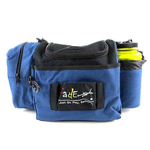 Fade Crunch Disc Golf Bag – Shoulder Strap Design with Insulated Lining for Dual Bag & Cooler Use – Great for Beginner & Intermediate Disc Golfers - color: Blueberry