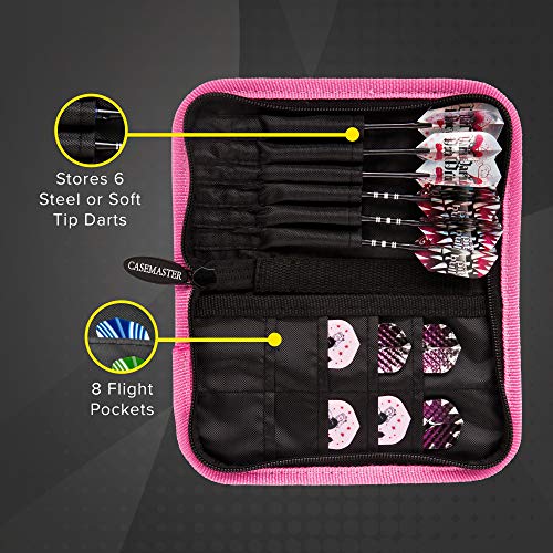 Viper Rock & Roll Soft Tip Darts & Casemaster - color: Pink, style: Delux