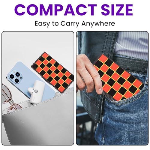 8-in-1 Mini Travel Board Games Set, Magnetic Checkers Game with Folding Magnet Board, 4 in a Row Game, 5.2'' Compact Design Ideal for Family/Road Trip/Travel/Camping Party, Included Storage Bag