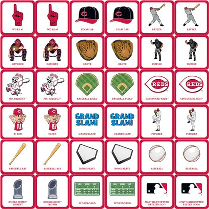 MasterPieces Officially Licensed MLB Cincinnati Reds Picture Matching Card Game for Kids and Families