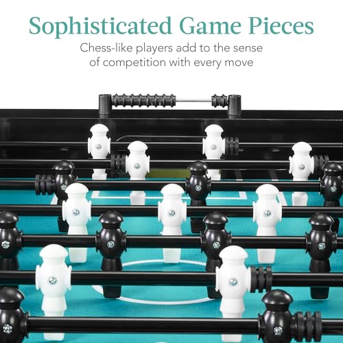 Best Choice Products Full Size 54 Inch Regulation Foosball Table for Home, Game Room - Includes 2 Balls, 2 Cup Holders - color: Arcade