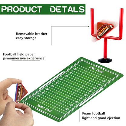 10 PCS Colors Mini Flick Football Games Mini Table Top Sports Games - color: Red