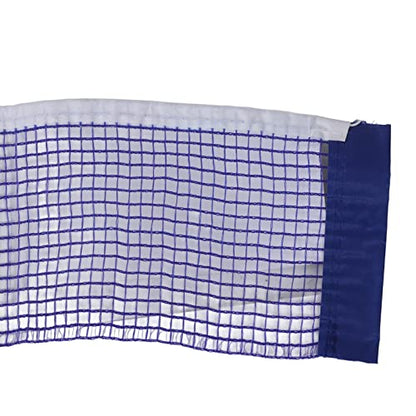 Table Tennis Net for and Adults, Pong Net Replacement, 180cm Length 15cm Height Blue Polyester with 2 Iron Brackets, Portable Foldable for Table, Home and Classroom