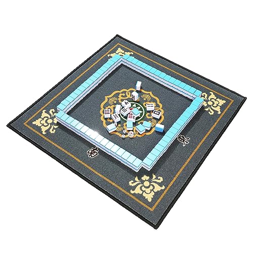 Mose Cafolo Professional Chinese Mahjong Game Set 146 Numbered Large Size Tiles with Carrying Travel Case, Complete Mahjong Tiles Set (Majiang, Mah-Jongg, Ma Jong) - color: Blue Tile