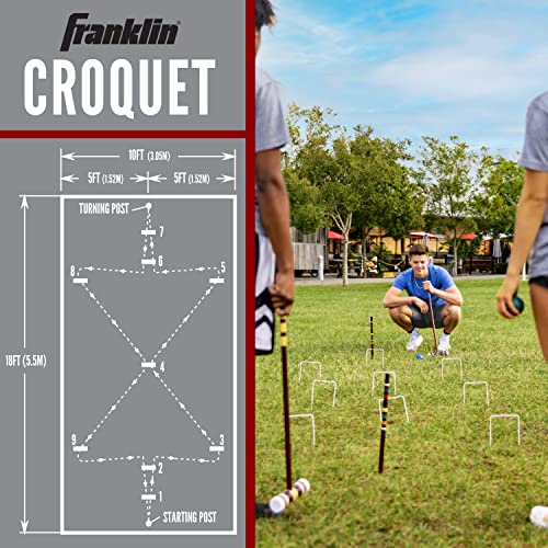 Franklin Sports Intermediate Croquet Set - style: Intermediate