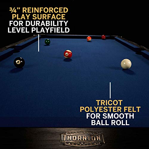 Barrington Billiards Multiple Styles Pool Table, Preassembled Playfields with Complete Billiard Accessory Sets, Perfect for Family Game Rooms | Multiple Styles - style: 7 Ft. Modern
