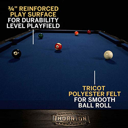 Barrington Billiards Multiple Styles Pool Table, Preassembled Playfields with Complete Billiard Accessory Sets, Perfect for Family Game Rooms | Multiple Styles - style: 7 Ft. Modern