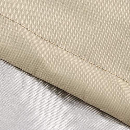 142x132x38cm Table Cover Billiard Dust Proof Furniture Accessories (Beige)