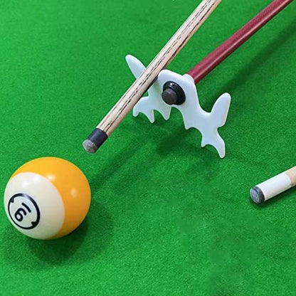 Billiard Bridge Head White Plastic Moosehead Bridge Head Billiards Cue Rack Bridge Head Non-Slip Billiards Snooker Pool Cue Rest Bridge Head Holder