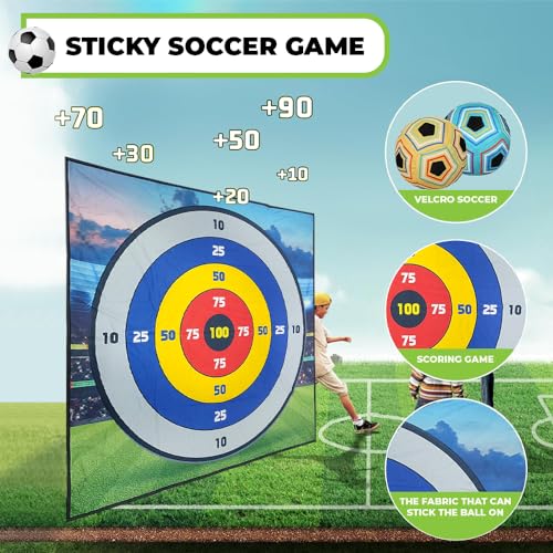 MHM's Ultimate Indoor Golf Chipping Game Mat - Premium Practice Mat - Ideal Golf Simulator for Home Use - style: Ultimate Soccer Bullseye