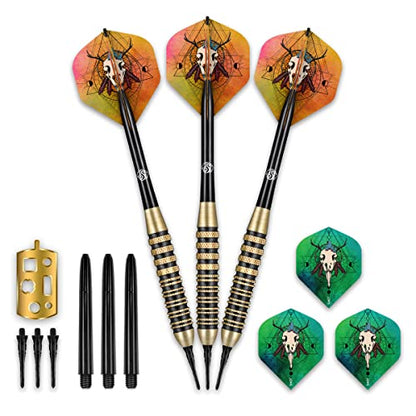 Shot Darts Soft Tip Talisman 18g Center Weighted Steel Barrels Made with Aluminium Dart Shafts Handcrafted Professional Dart Set and Flights Made in New Zealand Plastic Tip Bar Darts with storage case