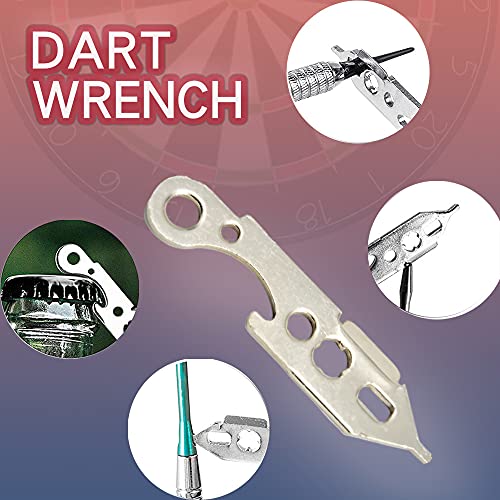 DIMBOI Accessory Kit for Soft Tip and Steel Tip Darts With O Ring, Sharpener, Wrench, Point Remover, Flight Hole Punch Tool, and Accessories Set