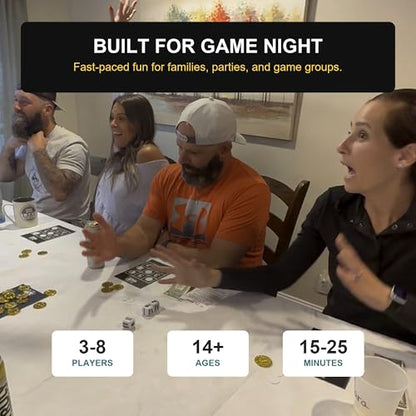 The Ultimate Dice Game for Family Game Night - Fun Family Games for Adults, Teens & Kids Ages 14+ - Great