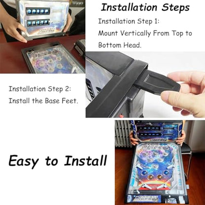 Electronic Pinball Ball Shooting Game for Kids and Adults, Retro Arcade Machine Puzzle Games with Lights, Sounds and Scoreboard, Classic Tabletop Pinball Toys
