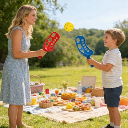 Educational Trackball Game Fun - Versatile Scoop Ball Game, Interactive Kids Adults, Toss Catch Beach Lawn, Portable Yard Backyard Garden Patio Grassland | Trackball for Beach Lawn Yard Backyard - size: B