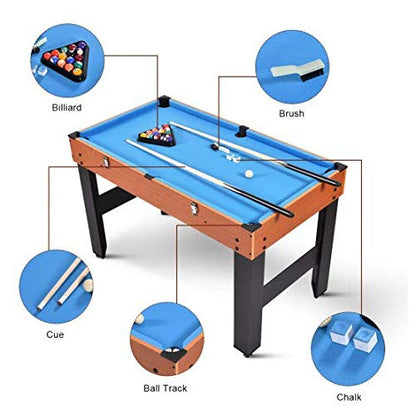 Sunil Foosball Air Hockey Pool Table 48" 3-in-1 Multi Combo Game Table