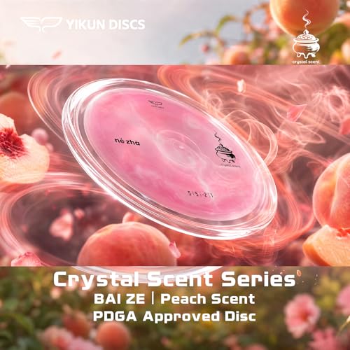 Yikun Disc Golf| Pro Worlds 2025 Limited Edition | | Fairway-Distance Hybrid Disc | Max 100m+ Flights for All Skill Levels | Late-Turn Glide & Reliable Fade | PDGA Approved 170-176g - color: Crystal Scent Pink