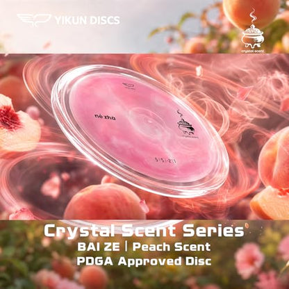 Yikun Disc Golf| Pro Worlds 2025 Limited Edition | | Fairway-Distance Hybrid Disc | Max 100m+ Flights for All Skill Levels | Late-Turn Glide & Reliable Fade | PDGA Approved 170-176g - color: Crystal Scent Pink