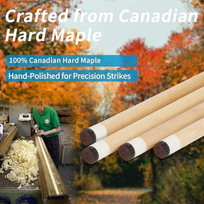 AKLOT Pool Cue Stick 58'', Canadian Maple Pro Billiard Cue &13mm Leather Tip, Anti-Slip Grip, 18/19/20/21oz Billiard Pool Stick for Adults/Beginner/Pro Player - color: Blue with Printed Grip