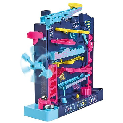 TOMY Screwball Scramble Level Up Marble Maze - Vertical Beat-The-Clock Marble Run Game - Skill & Dexterity Challenge - 1–4 Players - Ages 5+ - style: Screwball Scramble Level Up