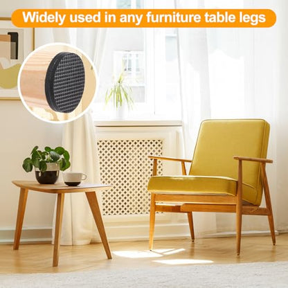 CHUNZEXI Non Slip Rubber Furniture Pads & Grippers, Self Adhesive Round Floor Protectors for Chair & Table Legs and Feet, 2 Inch, 16 Pack, Round - size: 2 inch 16 Round