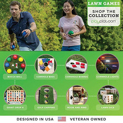 Play Platoon Lawn Dice - Giant Wooden Yard Dice Game for Playing Endless Outdoor Games
