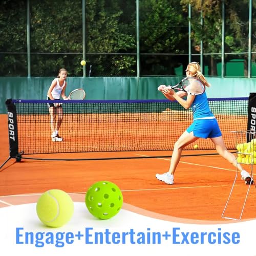 10FT mini Pickleball Set, Soccer Tennis net,mini Tennis net,Driveway net Tennis, Pickle Ball net Portable Outdoor,Easy Setup, with Carry Bag for Backyard Park Beach Nylon