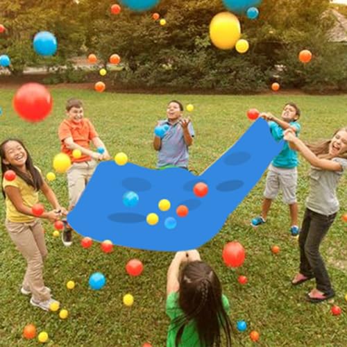 Sonyabecca Blue Hole Tarp Team Building Game Learning Fun Team Building Games for Work Teamwork Group - size: 98''Lx71''W