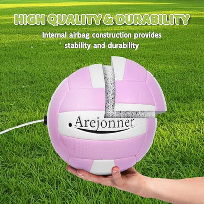 Tetherball, 2 Pcs Tether Balls and Rope Set,Replacement Tetherball with Ball Pump for Adults Backyard Outdoors - color: Green & Cyan