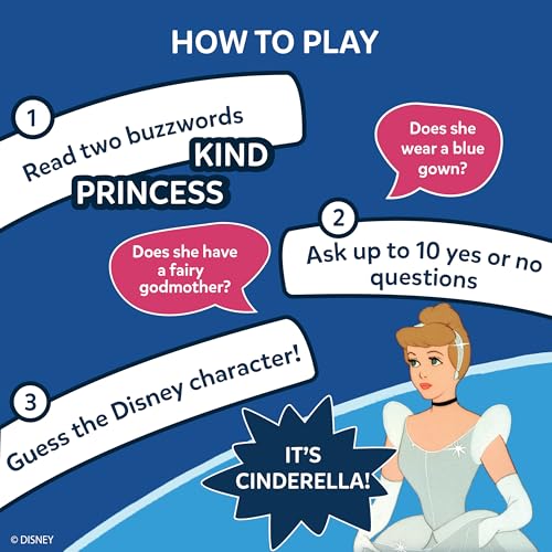 Skillmatics Guess in 10 Disney, Card Game for Girls, Boys, Kids, Teens, Adults Who Love Cinderella, Mickey Mouse, Moana, Travel Toy, Screen-Free Fun, Gifts for Ages 6, 7, 8, 9 and Up - style: 1. Disney