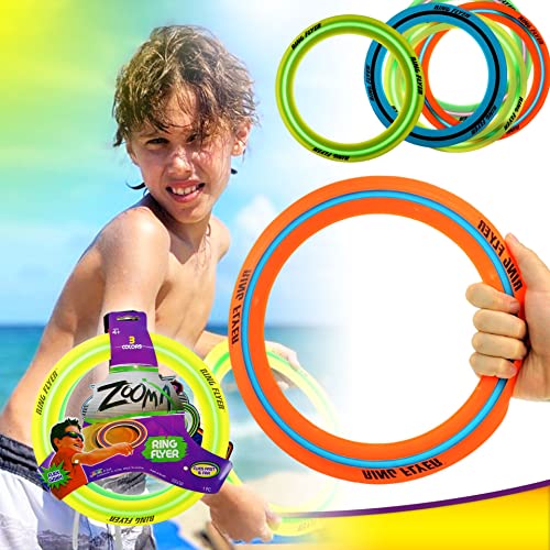 JA-RU Air Max Grip Ring Flyer Frisbee Round Flying Disc Toy Professional 1029-1A (Pack of 2) - size: 11.5" x 8.5" (Pack of 2)