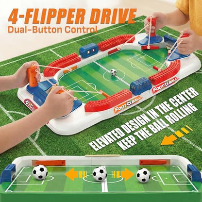 SMILESSKIDDO Soccer Board Games for Kids, Mini Foosball Table Toys for 3 4 5 6 7 8-12 Year Old Kids, Interactive Soccer Toys Indoor Home Party - Gift for Boys Girls Birthday Holiday