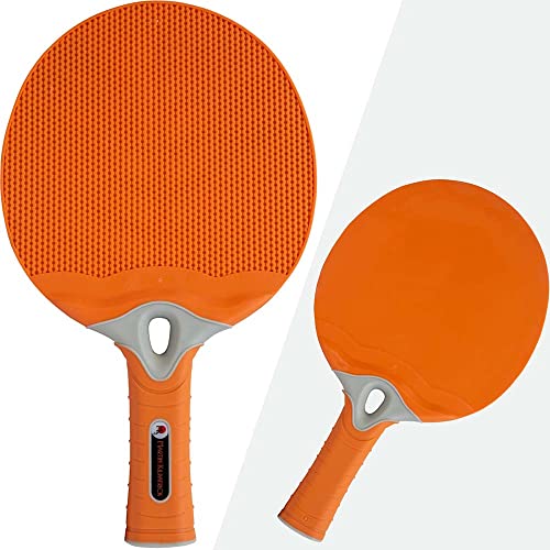 2-Player Outdoor Table Tennis Net Set - Play Table Tennis Almost Anywhere - Indoor/Outdoor Ping Pong Paddles - Retractable Net Fits Tables Up to 2” Thick & 6’ Long