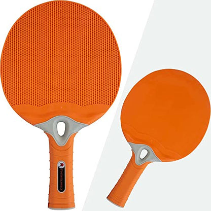2-Player Outdoor Table Tennis Net Set - Play Table Tennis Almost Anywhere - Indoor/Outdoor Ping Pong Paddles - Retractable Net Fits Tables Up to 2” Thick & 6’ Long
