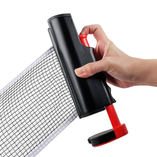 Pong Net Replacement, 7.87x5.91x2.36in ABS Nylon Mesh, Portable Expandable Tennis Post, Practicing, Exercise, Hobby, Home, School, Travel