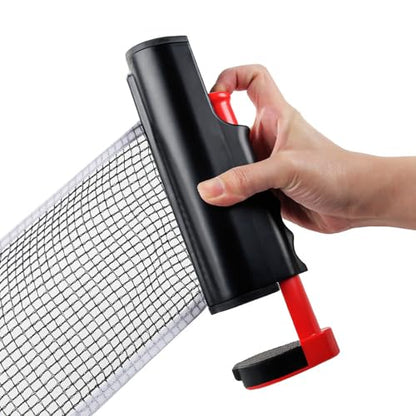Pong Net Replacement, 7.87x5.91x2.36in ABS Nylon Mesh, Portable Expandable Tennis Post, Practicing, Exercise, Hobby, Home, School, Travel