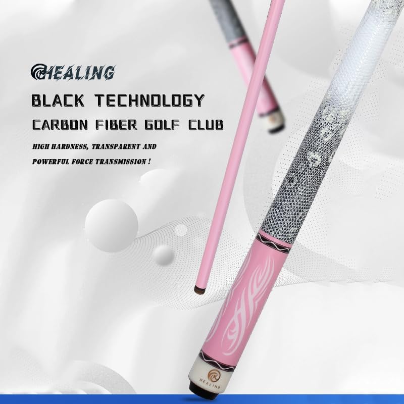 Carbon Fiber Pool Cue – 12.9mm, 14mm and 12.4mm, 2-Piece Billiard Cue Stick for Women/Men, Professional Break Cue for Snooker, 8-Ball, 9-Ball, Home & Club Use