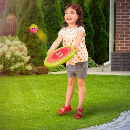 B. toys – Paddle Ball Game – Hand Trampoline Set – Poppin’ Paddles – 2 Bouncy Discs & 2 Balls – Catch & Toss Sports Games for Kids – 3+ Years