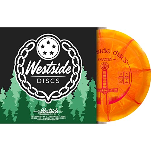 Westside Discs Origio Burst Sword Disc Golf Disc | User Friendly and Controllable Disc Golf Disc | Straight Flying Distance Driver | 170g Plus | Stamp Color Will Vary (Blue) - color: Blue