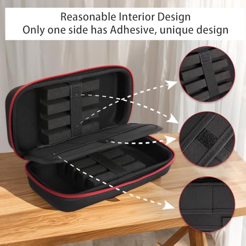Dart Case - Premium EVA Material Holds 6 Steel/Soft Tip Dart Sets, Includes Dart Tip, Wings & Accessories Storage (Case Only)