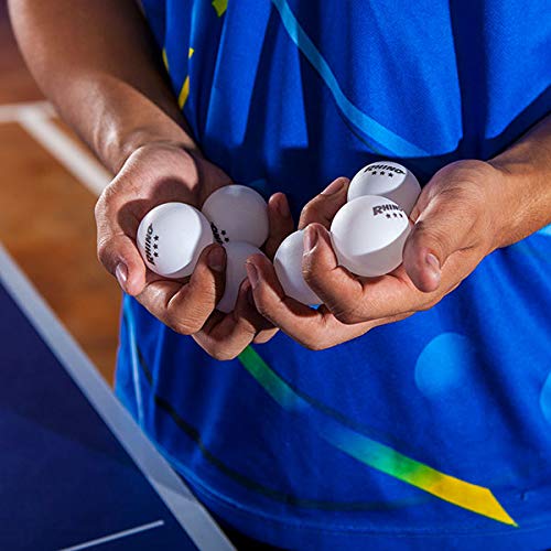 Champion Sports 3 Star Table Tennis Ball Pack – Tournament Size, 40mm Seamless, CTTA & ITTA Approved - style: Pack of 6 (White)